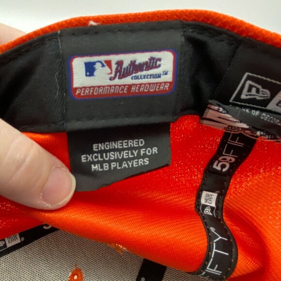 59Fifty Houston Astros baseball hat Orange blue Size 7.5 New Era - Picture 8 of 10